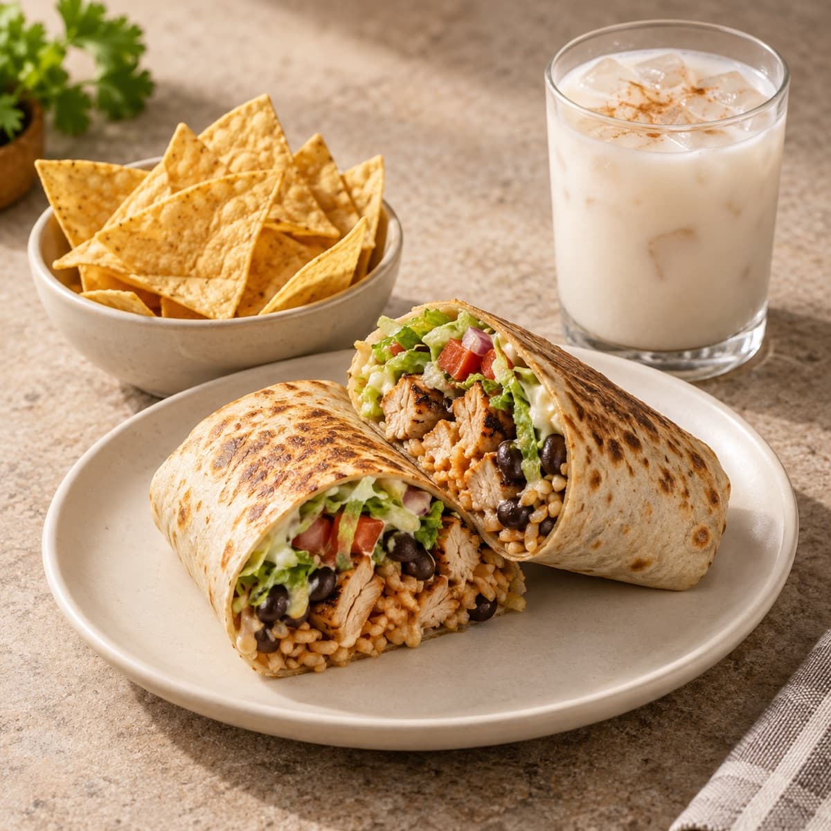 Combo burrito y bebida