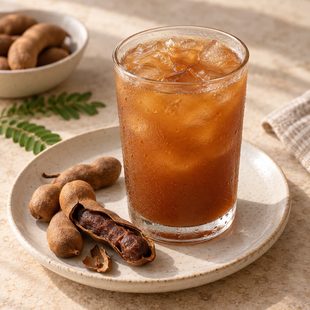 Agua fresca de tamarindo