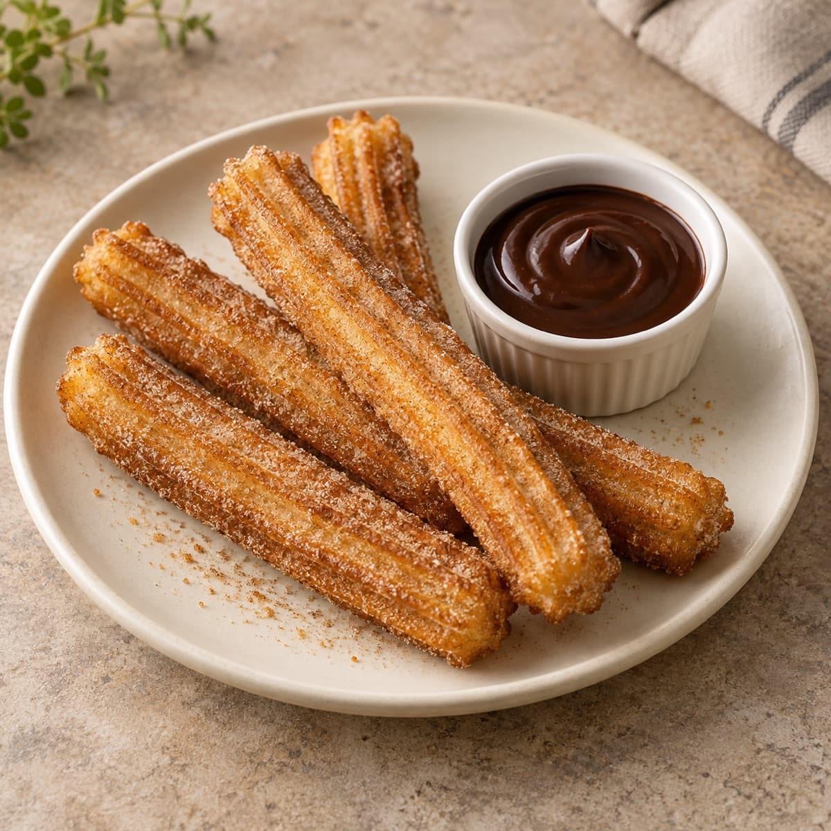 Churros con chocolate