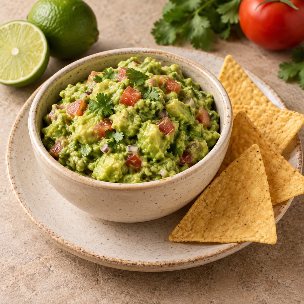 Guacamole recién preparado